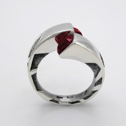 Anello Contrarié con Pietre Rettangolari