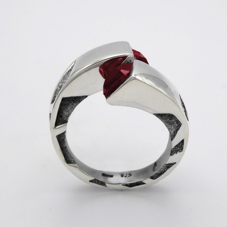 Anello Contrarié con Pietre Rettangolari