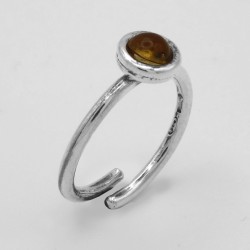 Anello Fascetta Cabochon Tonda