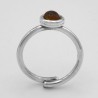 Anello Fascetta Cabochon Tonda