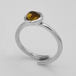 Anello Fascetta Cabochon Tonda