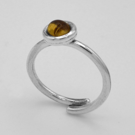 Anello Fascetta Cabochon Tonda