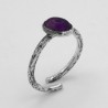Anello Fascetta Cabochon Ovale
