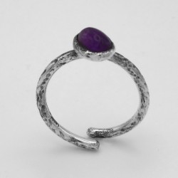 Anello Fascetta Cabochon Ovale