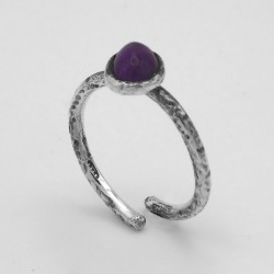 Anello Fascetta Cabochon Ovale