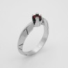 Anello Solitario Geometrico