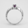 Anello Solitario Geometrico