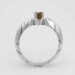 Anello Solitario Geometrico