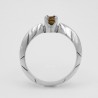 Anello Solitario Geometrico