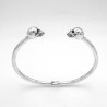 Bracciale Rigido con Teschi