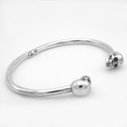 Bracciale Rigido con Teschi