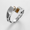 Anello Contrarié con Pietre Rettangolari