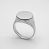 Solid Round Chevalier Ring