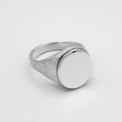 Anello Chevalier Tondo Massiccio