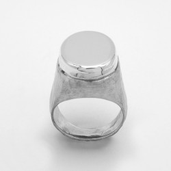 Anello Chevalier Ovale Massiccio