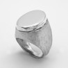 Anello Chevalier Ovale Massiccio