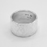 Hammered Wide Band Ring