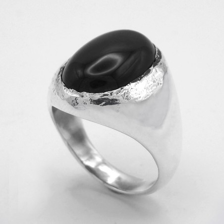 Anello Chevalier Incassatura Martellata