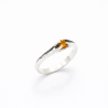 Anello Solitario con Pietra Quadrata